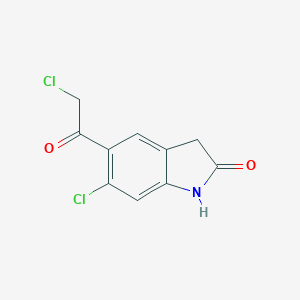 molecular formula C10H7Cl2NO2 B019021 5-Chloroacetyl-6-chlorooxindole CAS No. 118307-04-3