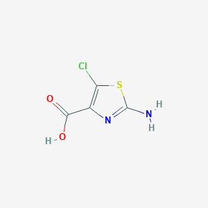 molecular formula C4H3ClN2O2S B190212 2-Amino-5-chloro-1,3-thiazole-4-carboxylic acid CAS No. 101242-22-2