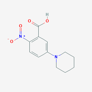 molecular formula C12H14N2O4 B190221 2-Nitro-5-(piperidin-1-yl)benzoic acid CAS No. 118159-39-0