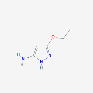 molecular formula C5H9N3O B190229 5-ethoxy-1H-pyrazol-3-amine CAS No. 117717-10-9
