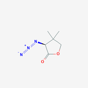 molecular formula C6H9N3O2 B190246 (S)-3-Azido-4,4-dimethyldihydrofuran-2(3H)-one CAS No. 157717-58-3
