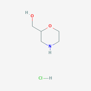 molecular formula C5H12ClNO2 B190250 Morpholin-2-ylmethanol hydrochloride CAS No. 144053-98-5