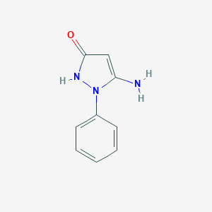 molecular formula C9H9N3O B190256 5-amino-1-phenyl-1H-pyrazol-3-ol CAS No. 103755-56-2