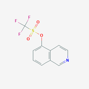 molecular formula C10H6F3NO3S B190263 Isoquinolin-5-yl Trifluoromethanesulfonate CAS No. 140202-00-2