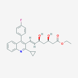 molecular formula C27H28FNO4 B190266 Pitavastatin Ethyl Ester CAS No. 167073-19-0