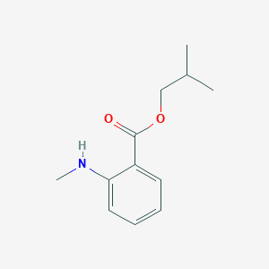 molecular formula C12H17NO2 B019027 异丁基2-(甲基氨基)苯甲酸酯 CAS No. 65505-24-0