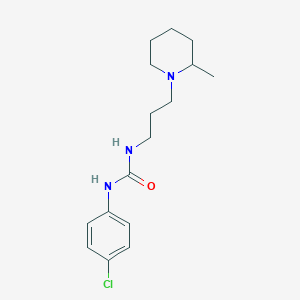 molecular formula C16H24ClN3O B190282 1-(4-Chlorophenyl)-3-[3-(2-methylpiperidin-1-yl)propyl]urea CAS No. 197502-59-3