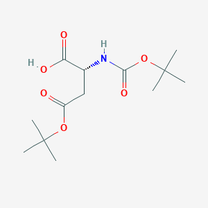 molecular formula C13H23NO6 B190288 Boc-D-asp(otbu)-OH CAS No. 155542-33-9