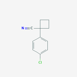 molecular formula C11H10ClN B019029 1-(4-Chlorophenyl)cyclobutanecarbonitrile CAS No. 28049-61-8