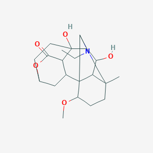 12-Ethyl-9,19-dihydroxy-17-methoxy-14-methyl-5-oxa-12-azahexacyclo[8.7.2.12,6.01,11.03,9.014,18]icosan-4-one