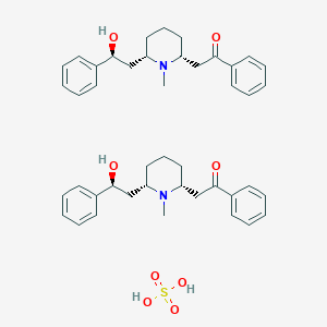 2-((2R,6S)-6-((S)-2-Hydroxy-2-phenylethyl)-1-methylpiperidin-2-yl)-1-phenylethan-1-one sulfate
