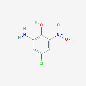 molecular formula C6H5ClN2O3 B019034 2-Amino-4-chloro-6-nitrophenol CAS No. 6358-08-3