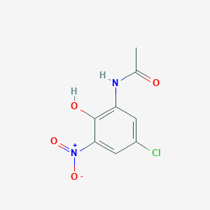 molecular formula C8H7ClN2O4 B019035 N-(5-氯-2-羟基-3-硝基苯基)乙酰胺 CAS No. 156016-33-0
