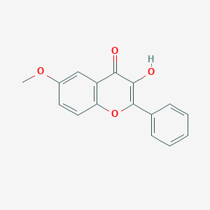 molecular formula C16H12O4 B190358 3-羟基-6-甲氧基黄酮 CAS No. 93176-00-2