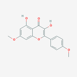 molecular formula C17H14O6 B190362 3,5-Dihydroxy-7-methoxy-2-(4-methoxyphenyl)-4H-chromen-4-one CAS No. 15486-33-6