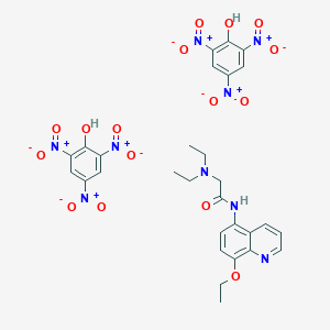 molecular formula C29H29N9O16 B019040 2-(Diethylamino)-N-(8-ethoxy-5-quinolyl)acetamide dihydrochloride CAS No. 19655-27-7