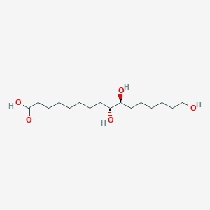 molecular formula C16H32O5 B190447 (9R,10S)-9,10,16-三羟基十六碳烯酸 CAS No. 533-87-9
