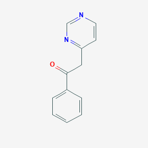 molecular formula C12H10N2O B019047 1-Phenyl-2-pyrimidin-4-ylethanone CAS No. 36912-83-1
