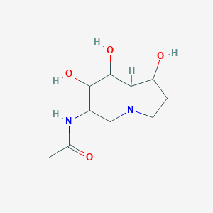 molecular formula C10H18N2O4·xH2O B190504 6-Acetamido-6-Deoxy-Castanospermine CAS No. 134100-29-1