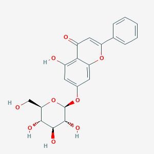 molecular formula C21H20O9 B190516 Chrysin-7beta-monoglucoside CAS No. 31025-53-3