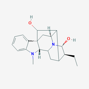 molecular formula C20H26N2O2 B190527 (9R,10S,13S,14R,16S,18R)-13-ethyl-8-methyl-8,15-diazahexacyclo[14.2.1.01,9.02,7.010,15.012,17]nonadeca-2,4,6-triene-14,18-diol CAS No. 4360-12-7
