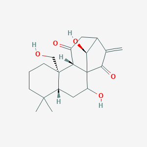 molecular formula C20H28O5 B190562 7,14,20-Trihydroxykaur-16-ene-11,15-dione CAS No. 81126-70-7