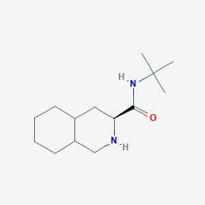 (3S,4aS,8aS)-N-tert-butyldecahydro-3-isoquinolinecarboxamide