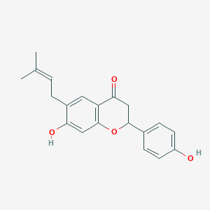 7-Hydroxy-2-(4-hydroxyphenyl)-6-(3-methylbut-2-enyl)-2,3-dihydrochromen-4-one