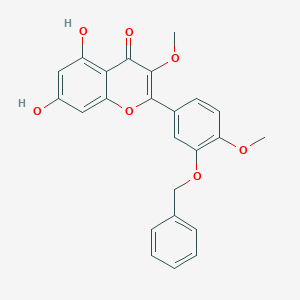 molecular formula C24H20O7 B190658 3'-Benzyloxy-5,7-dihydroxy-3,4'-dimethoxyflavone CAS No. 62507-01-1
