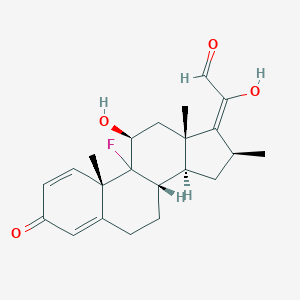 (2E)-2-[(8S,10S,11S,13S,14S,16S)-9-fluoro-11-hydroxy-10,13,16-trimethyl-3-oxo-6,7,8,11,12,14,15,16-octahydrocyclopenta[a]phenanthren-17-ylidene]-2-hydroxyacetaldehyde