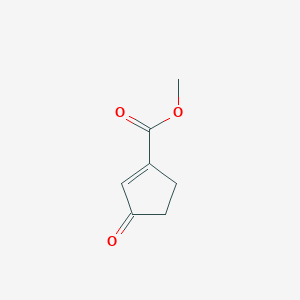 molecular formula C7H8O3 B019077 Methyl 3-oxocyclopent-1-enecarboxylate CAS No. 108384-35-6
