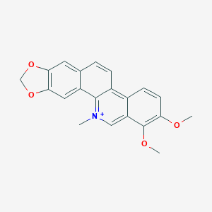 molecular formula C21H18NO4+ B190780 Chelerythrine CAS No. 34316-15-9