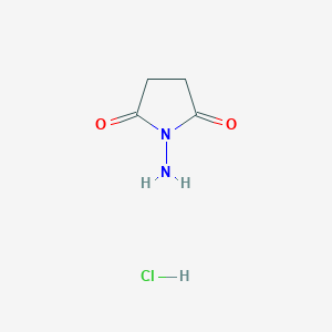 molecular formula C4H7ClN2O2 B019079 N-Aminosuccinimide Hydrochloride CAS No. 108906-15-6