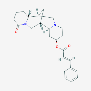 molecular formula C24H30N2O3 B190800 [(1S,2S,4S,9S,10R)-14-Oxo-7,15-diazatetracyclo[7.7.1.02,7.010,15]heptadecan-4-yl] (E)-3-phenylprop-2-enoate CAS No. 5835-04-1
