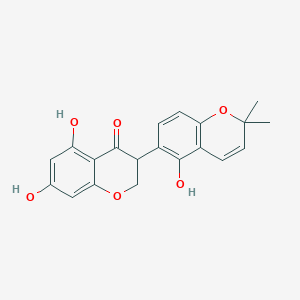 molecular formula C20H18O6 B019082 Licoisoflavanone CAS No. 66067-26-3