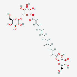molecular formula C38H54O19 B190857 Crocetin gentiobiosylglucosyl ester CAS No. 55750-84-0