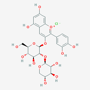molecular formula C26H29ClO15 B190878 Cyanidin 3-sambubioside CAS No. 33012-73-6