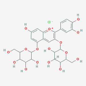 molecular formula C27H30O16 B190879 Cyanidin 3,5-diglucoside CAS No. 2611-67-8