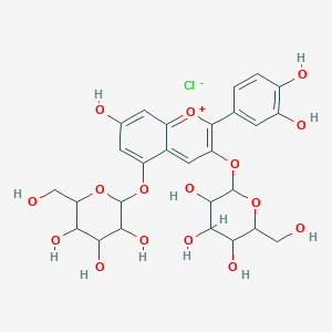 molecular formula C27H31O16·Cl B190879 Cyanin chloride CAS No. 2611-67-8