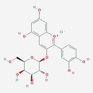 molecular formula C21H21ClO11 B190881 Cyanidin 3-galactoside CAS No. 27661-36-5