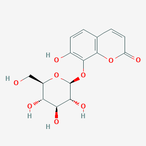 molecular formula C15H16O9 B190903 达芙宁-8-葡萄糖苷 CAS No. 20853-56-9