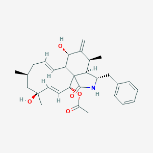 [(2R,3E,5S,7S,9E,11R,12S,14S,15R,16S)-16-benzyl-5,12-dihydroxy-5,7,14-trimethyl-13-methylidene-18-oxo-17-azatricyclo[9.7.0.01,15]octadeca-3,9-dien-2-yl] acetate