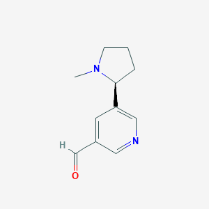 molecular formula C11H14N2O B019093 S-Nicotine-5-carboxaldehyde CAS No. 852238-97-2