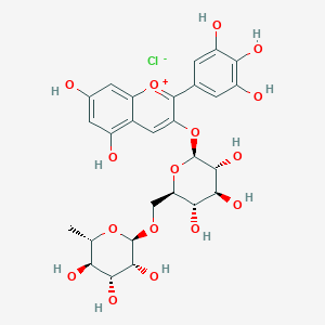 molecular formula C27H31ClO16 B190933 Delphinidin 3-rutinoside CAS No. 15674-58-5