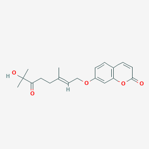 7-[(E)-7-hydroxy-3,7-dimethyl-6-oxooct-2-enoxy]chromen-2-one