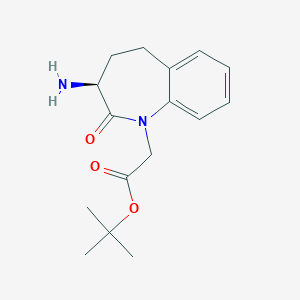 (S)-tert-Butyl 2-(3-amino-2-oxo-2,3,4,5-tetrahydro-1H-benzo[b]azepin-1-yl)acetate