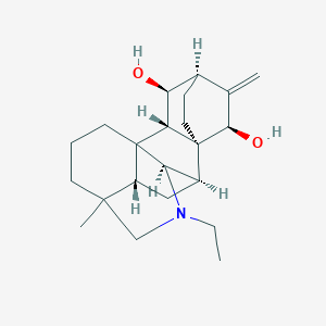 molecular formula C22H33NO2 B190945 Denudatine CAS No. 26166-37-0