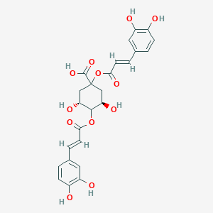 molecular formula C25H24O12 B190988 1,4-Dicaffeoylquinic acid CAS No. 1182-34-9