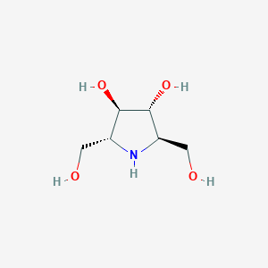 molecular formula C6H13NO4 B190992 2,5-二去氧-2,5-亚胺-D-甘露醇 CAS No. 59920-31-9