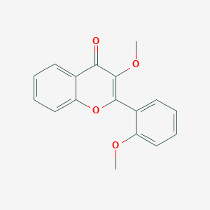 molecular formula C17H14O4 B191121 4H-1-Benzopyran-4-one, 3-methoxy-2-(2-methoxyphenyl)- CAS No. 105827-35-8
